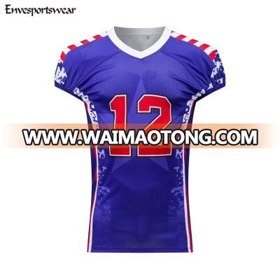 customized sublimation american flag football uniforms,jerseys