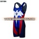 custom sublimated high quality lycra kids wrestling singlets wrestling clothing